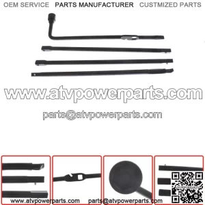 Spare Tire Lug Wrench Jack Tool Kit For 2000-14 Chevy Silverado 1500 GMC Sierra