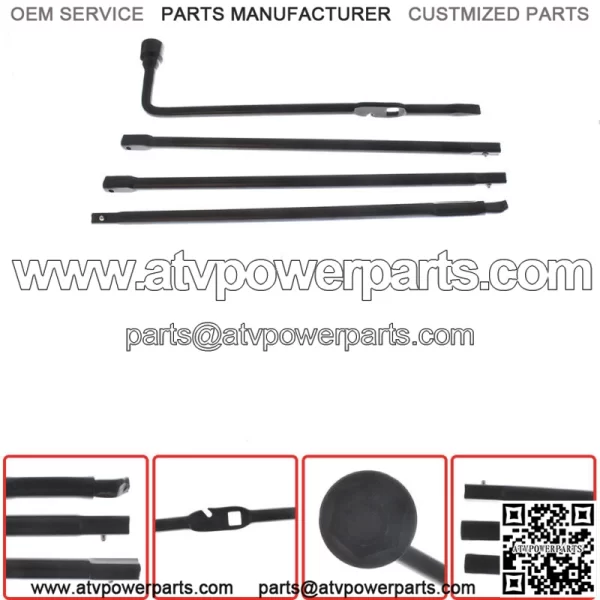 Spare Tire Lug Wrench Jack Tool Kit For 2000-14 Chevy Silverado 1500 GMC Sierra
