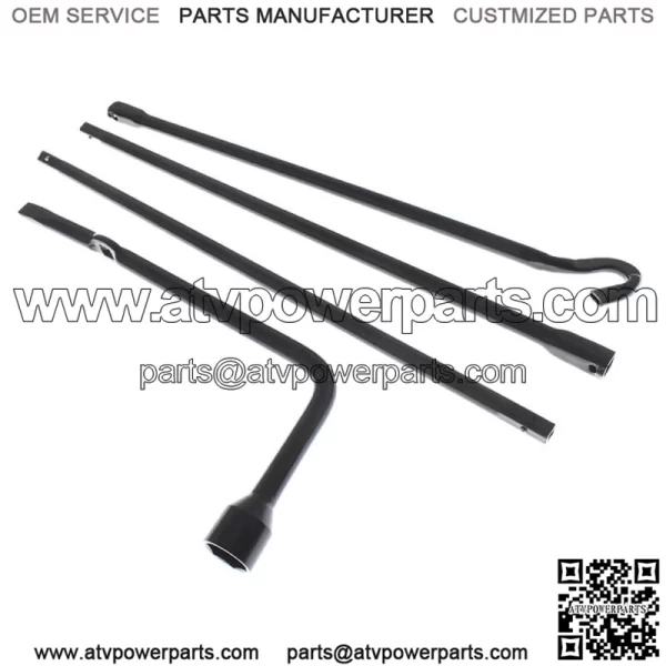 Spare Tire Lug Wrench Tool Kit w/Bag fit for 2005-2017 Toyota Tacoma Pickup 2.7L - Image 2