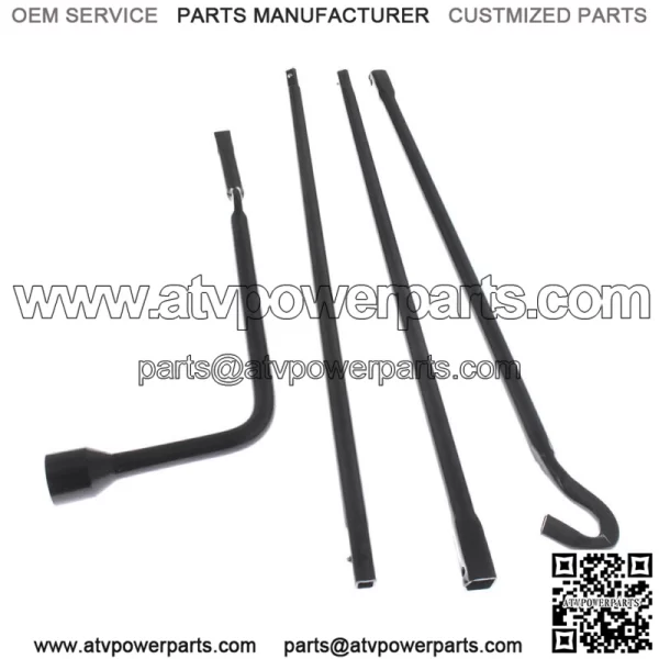 Spare Tire Lug Wrench Tool Kit w/Bag fit for 2005-2017 Toyota Tacoma Pickup 2.7L - Image 3