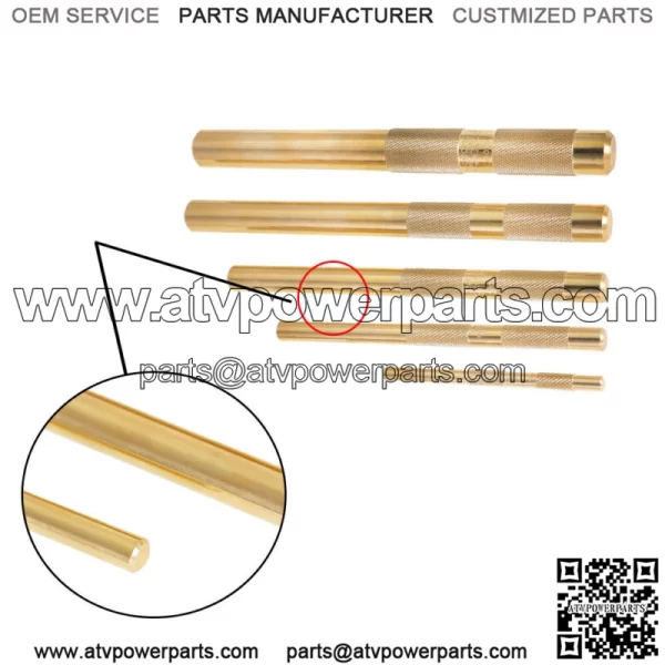 1/4" to 3/4" Brass Drift Punch Set for Home use Replace for 67003