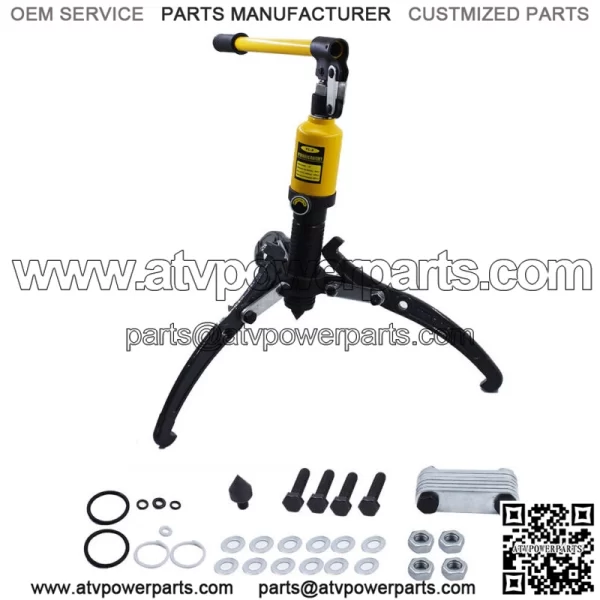 5 Ton Hydraulic Gear Puller Pulling 3in1 Pumps Oil Tube Drawing Machine Garage - Image 4