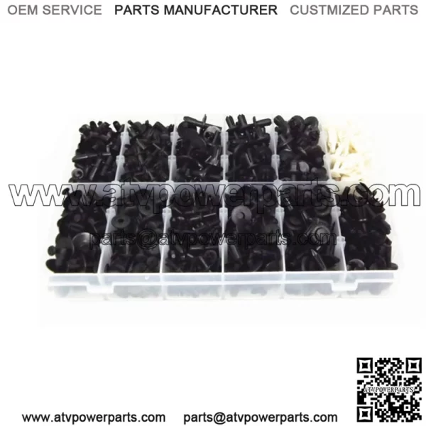 690??Black Car Automotive Push Pin Rivet Trim Clip Panel Body Interior Assortment - Image 2
