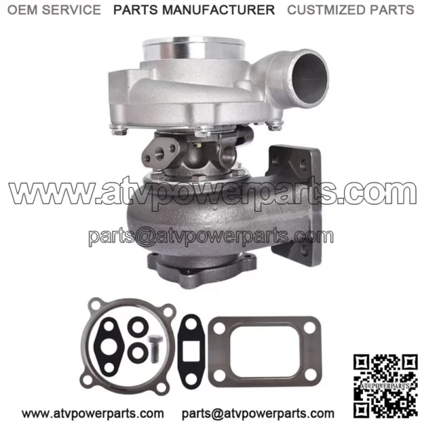 Universal GT3037 GT3076 T3 HUGE 4-BOLT 500+HPS Turbo Turbo compressor 0.82 A/R - Image 2