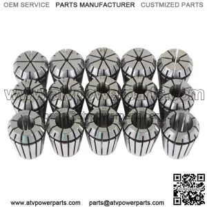 15Pcs ER25 Spring Collet 2MM to 16MM Set For CNC Engra