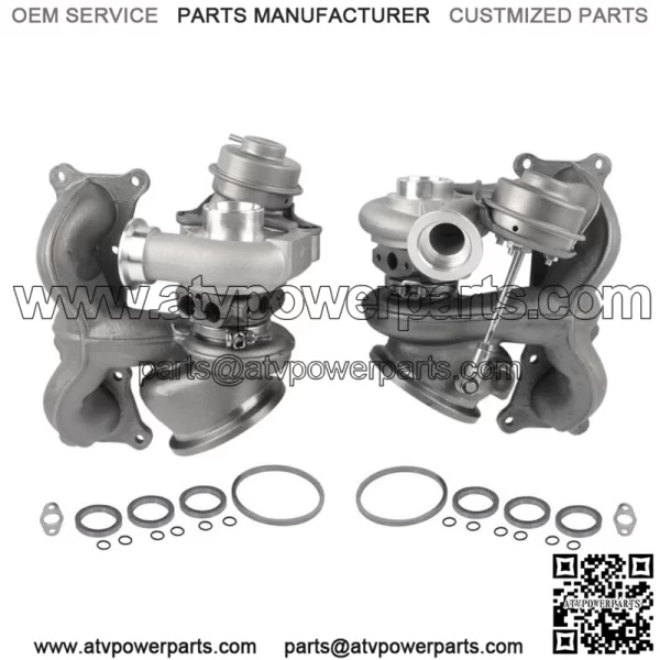Twin Turbos Turbocharger TD03 Fits BMW N54 335i 335xi 335is 3.0L 2007-2013