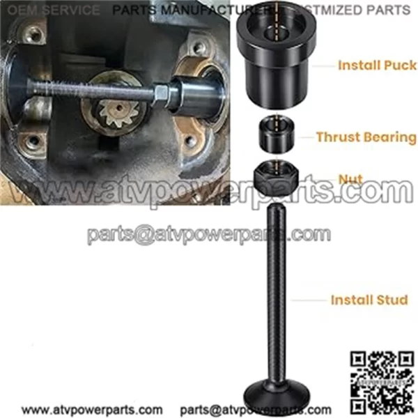 Wrangler oiler and hub shaft seal installation and removal tool #red - Image 4