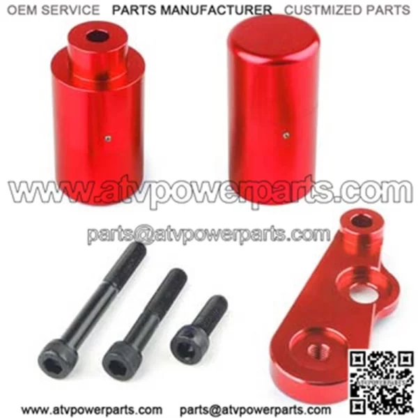 06-09 Suzuki GSX-R600 + GSX-R750 Black Non-cut Frame Slider Protective Cover #Red