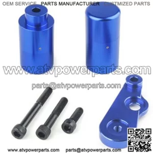 06-09 Suzuki GSX-R600 + GSX-R750 Black Non-cut Frame Slider Protective Cover #Blue