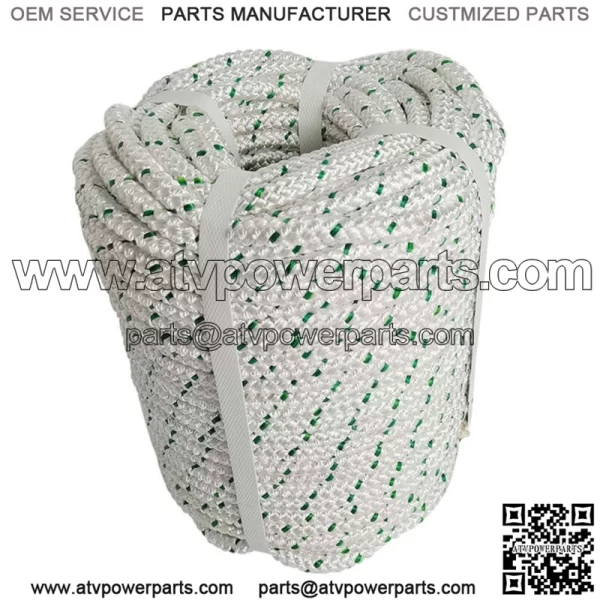 3/8 & 1/2 & 5/8 & 3/4''??200ft Heavy Duty Braid Polyester Arborist Bull Tree Rope - Image 2