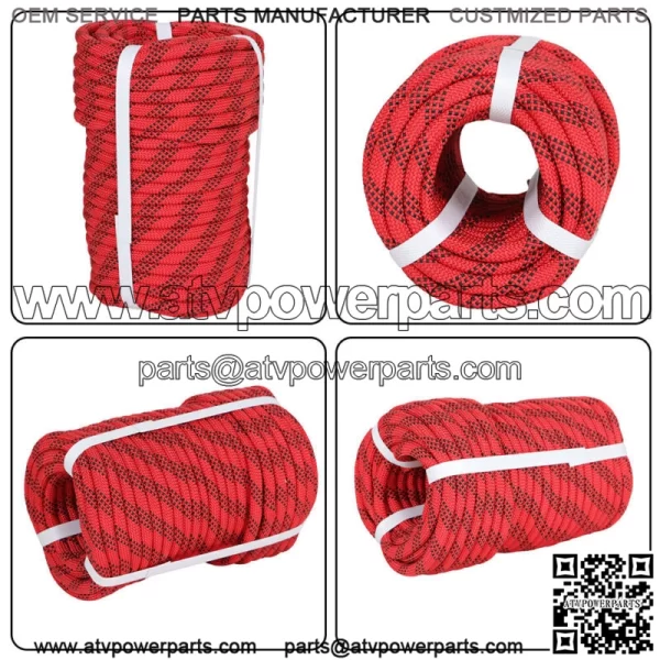 3/8" X 100' Braided Rope Strong Pulling Rope for Climbing Sailing Gardening - Image 3