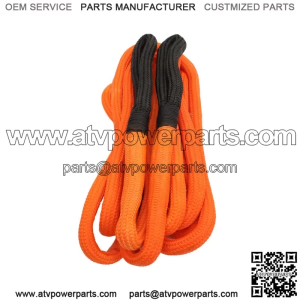 1inx30ft Orange Recovery Kinetic Energy Tow Rope Snatch Strap 30000 LBS - Image 3