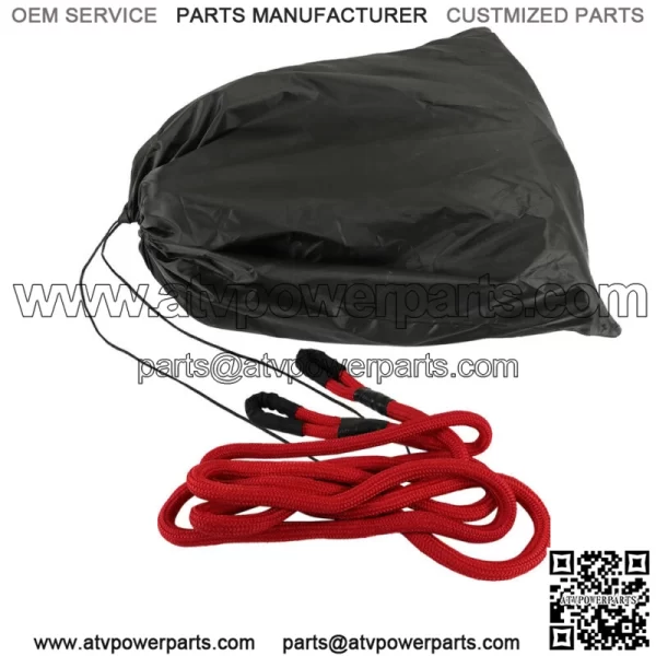 21970 LBS Strap Snatch 7/8" x 21' Kinetic Energy Truck Tow Recovery Rope Red - Image 3