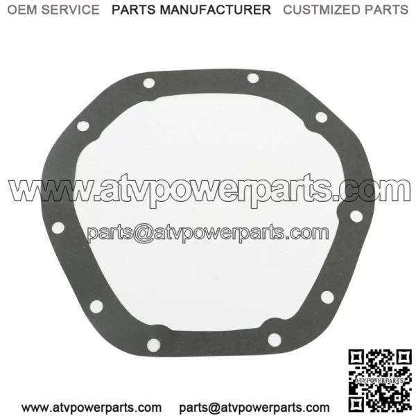 For Dana 44 10-Bolt Rear Aluminum Differential Cover with Gasket & Drain Plug - Image 3