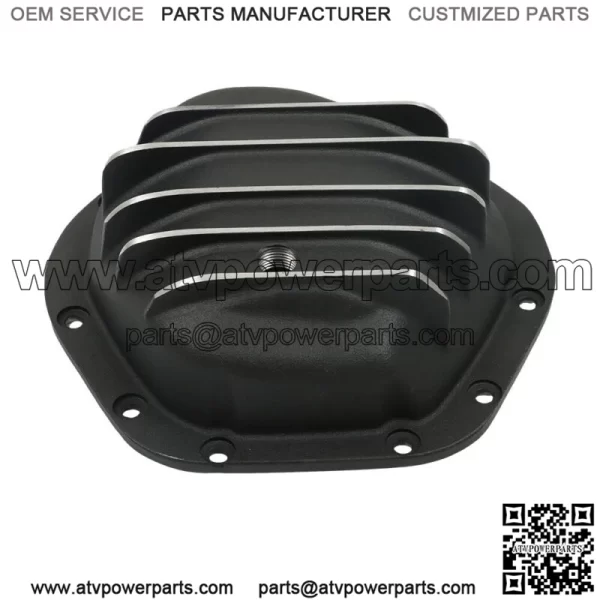 For Dana 44 10-Bolt Rear Aluminum Differential Cover with Gasket & Drain Plug - Image 4