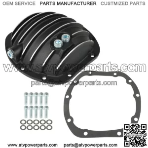 For Jeep Dana 25 27 30 10-Bolt Differential Cover with Gasket & Drain Plug Rear