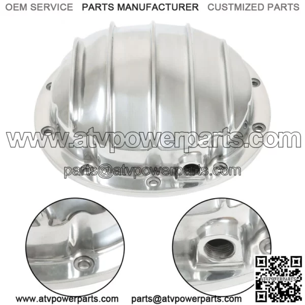 For GM 10 Bolt Cast Aluminum Differential Cover 8.5" & 8.6" Ring Gear Diff Cover - Image 2