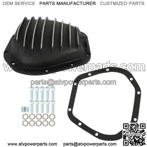 For Dana 60 10-Bolt Rear Aluminum Differential Cover with Gasket Drain Plug