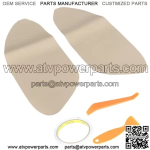 1pair Car Front Door Panels Armrest Cover Beige for Honda Accord Sedan 2008-12