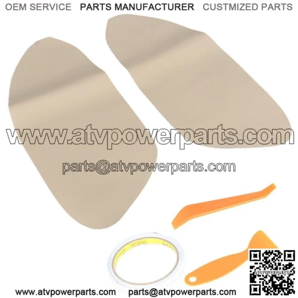1pair Car Front Door Panels Armrest Cover Beige for Honda Accord Sedan 2008-12