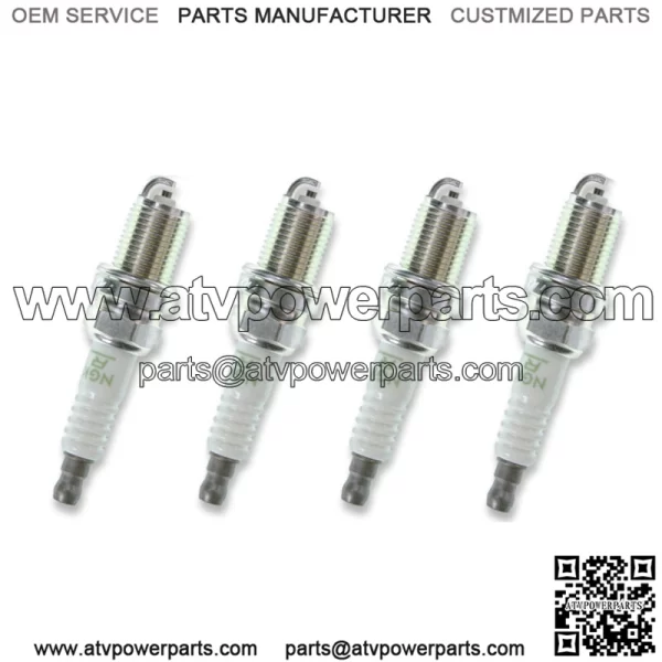 4pcs 07-13 Honda TRX420FE FourTrax Rancher 4X4 ES NGK V-Power Spark Plugs kf