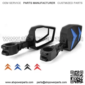 UTV Rear View Side Mirrors 1.75''- 2" Roll Bar For Honda Talon Can Am Yamaha YXZ (Fits: Yamaha Rhino 660)