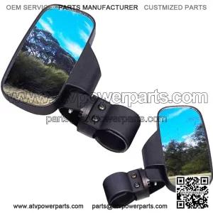 1.75"-2" Rear View Side Mirrors For Kawasaki Mule PRO FX FXT DX DXT PRO-MX Teryx (Fits: Yamaha Rhino 660)
