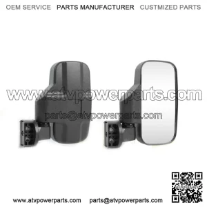 UTV Rear View Side Mirrors For John Deere Gator HPX 625I 825I 860I 855D XUV (Fits: Yamaha Rhino 660)