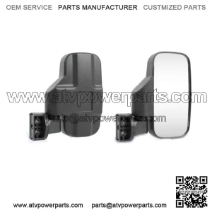 UTV Rear View Side Mirrors 1.75"-2" Roll Cage For Can-am Commander 1000 800R 800 (Fits: Yamaha Rhino 660)