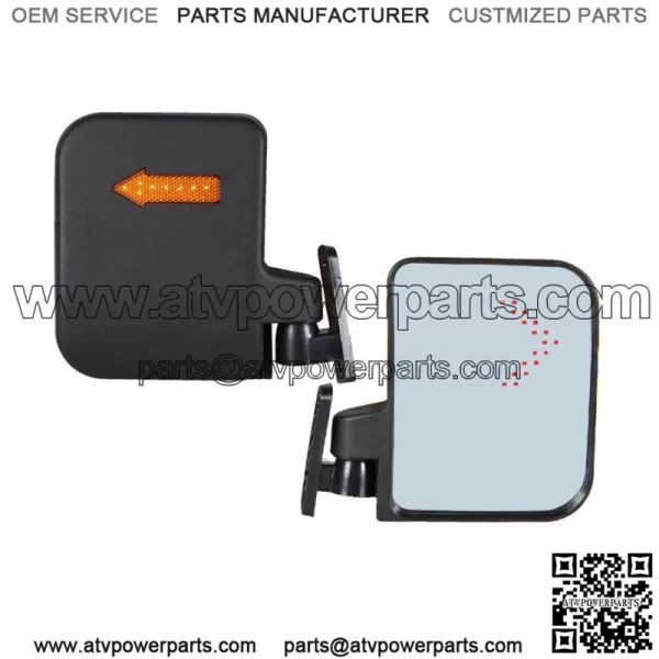 Golf Cart Side Mirrors W/ Led Arrow Turn Signal For EZGO Club Car YAMAHA - Image 3