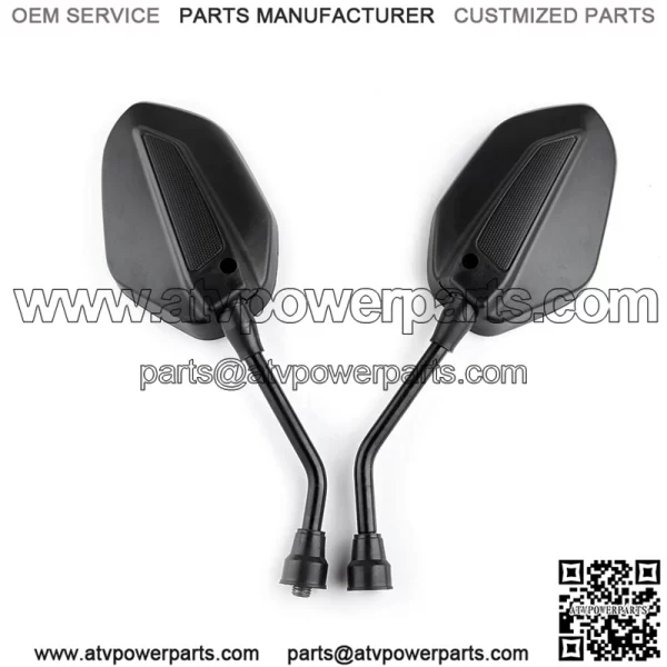 Universal Rear view Side Mirrors For ATV Kawasaki Suzuki Honda 7/8" Handle Bar - Image 2