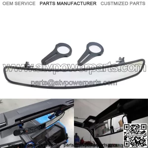 REAR VIEW MIRROR FIT FOR POLARIS RZR ATV UTV 1.75" CLAMPS 15" WIDE ANGLE MIRRORS