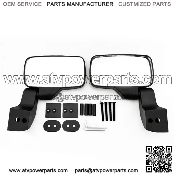 UTV Door Mounted Rear View Side Mirrors for Polaris Ranger XP 1000 Crew #2889241