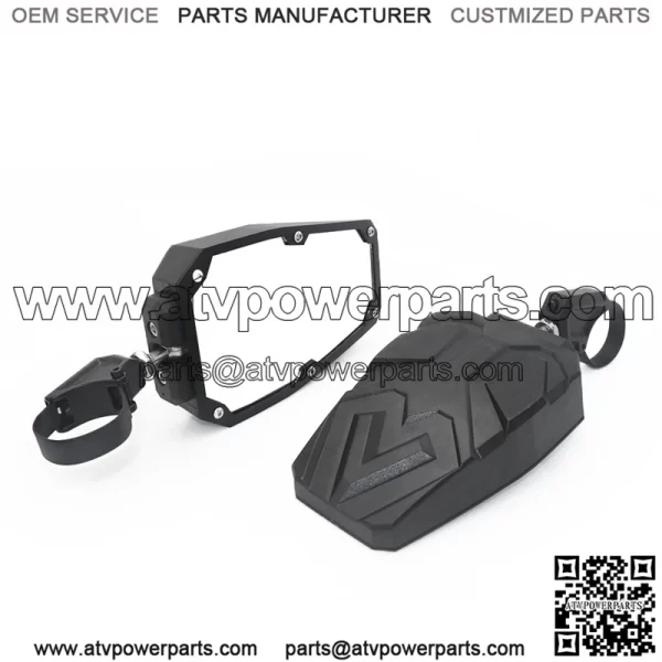 UTV Side Mirrors with 1.65" -2" Roll Bar - Image 2