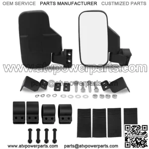 UTV ATV Rearview Mrror Side Set Rearview