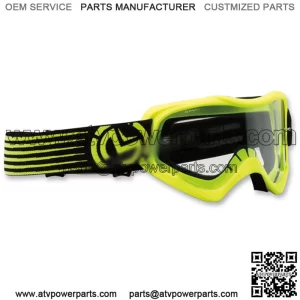 RACING goggles black, transparent lens