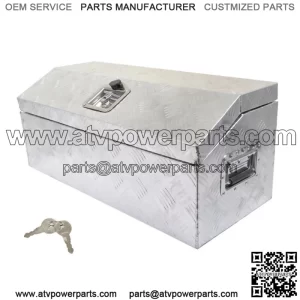 30" x 13" x 13" Tool Box Aluminum for ATV Car Trailer Pickup Truck Trunk Storage