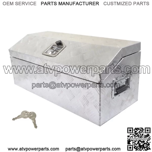 30" x 13" x 13" Tool Box Aluminum for ATV Car Trailer Pickup Truck Trunk Storage