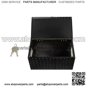 Black Aluminum Diamond Plate for Garage Pickup Traile Tool Box 20" x 12" x 9.5''