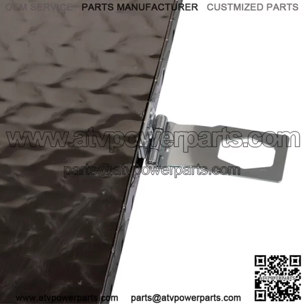 Black Aluminum Diamond Plate for Garage Pickup Traile Tool Box 20" x 12" x 9.5'' - Image 3
