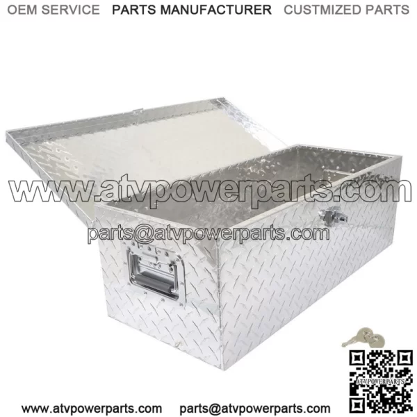 20" Heavy Duty Diamond Plate Tool Box Chest Box Truck Bed RV Trailer - Image 3