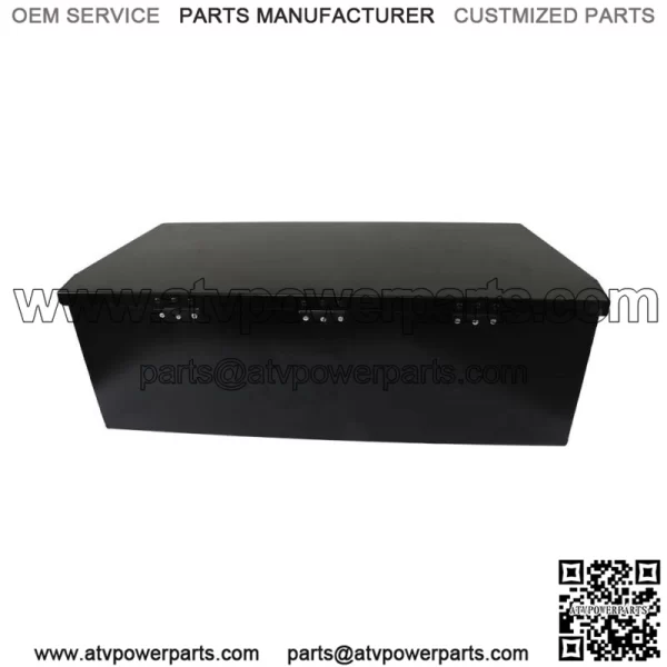 Trailer Tongue Box 2.31cu.ft Trailer Tool Box Black Steel 35 x 12.2 x 11.8 inch - Image 2