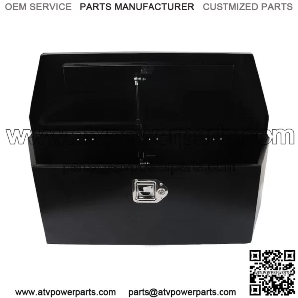 Trailer Tongue Box 2.31cu.ft Trailer Tool Box Black Steel 35 x 12.2 x 11.8 inch - Image 3