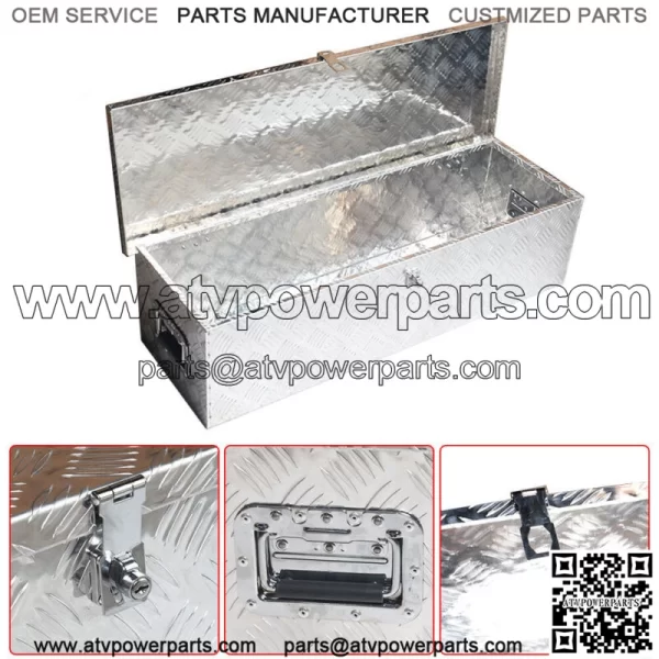 39" x 13" x 10" Tool Box For Trailer Camper Flatbed Pickup Underbed Storage - Image 5