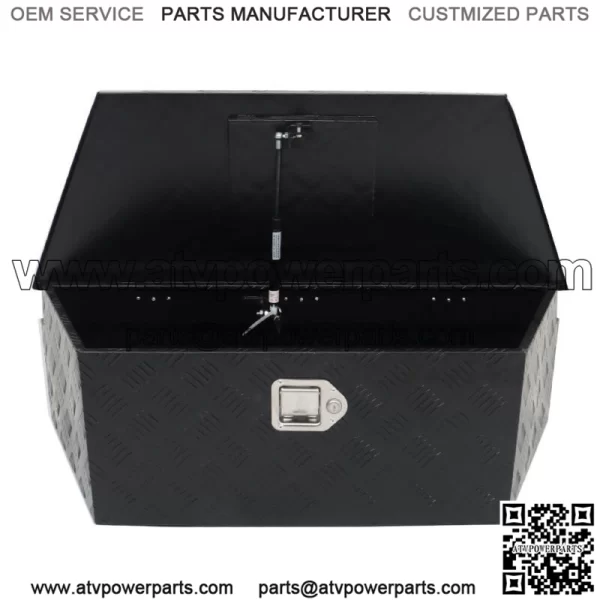 39" x 16.5" x 12" Aluminum Alloy Tool Box with single strut w/Lock & Keys - Image 2