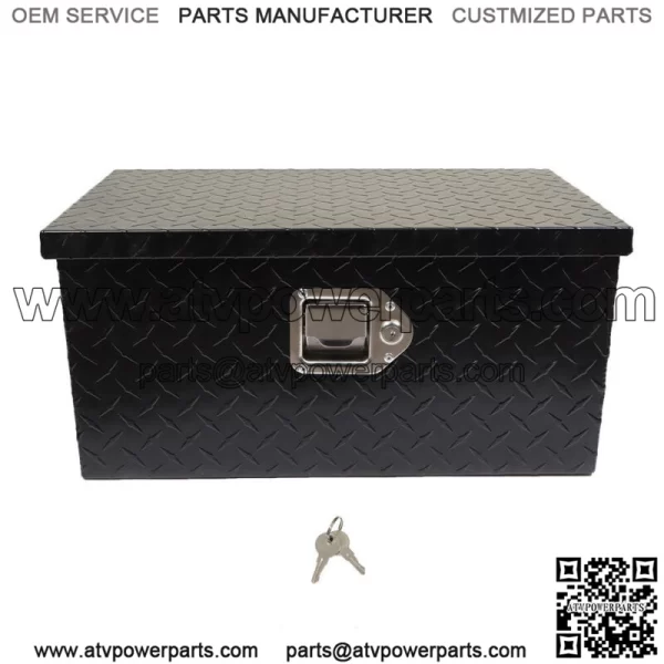 Black 20Inch Aluminum Diamond Plate Tool box  For Truck,Trailer, or RV - Image 4
