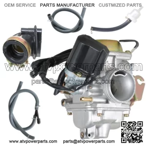 Carburetor & Intake Manifold Boot For Yerf Dog Spiderbox 150cc GX150 Go Kart