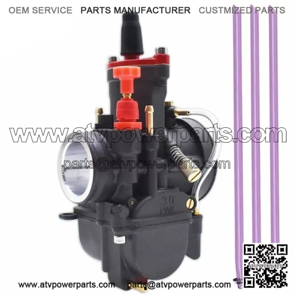 30mm PWK30 4T Motorcycle Carburetor Power Jet Racing Scooter Pit Bike ATV Carb - Image 2