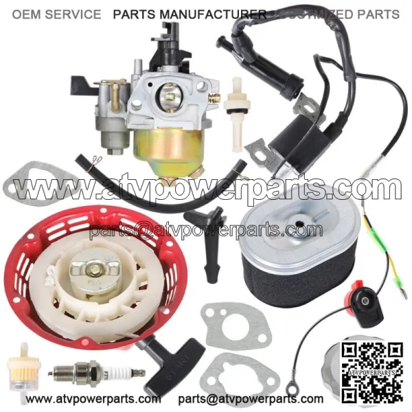 Carburetor Recoil Ignition Coil Spark Plug Filter For Honda GX160 5.5HP Motor - Image 3