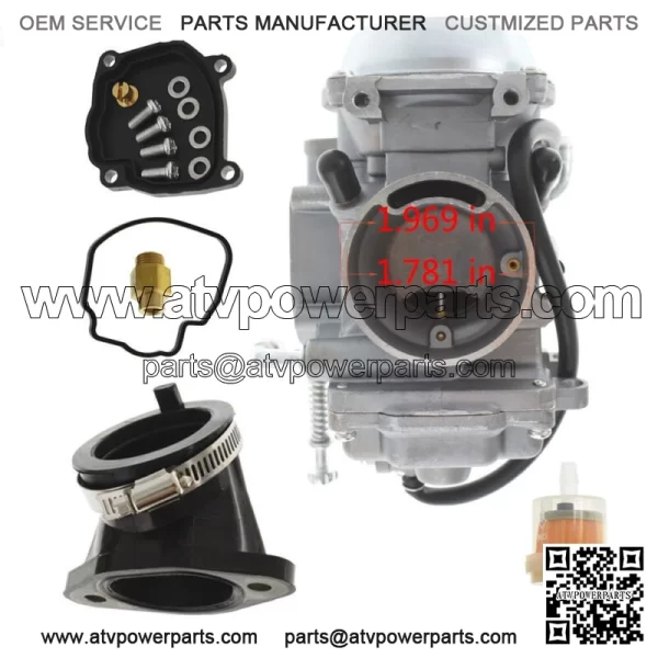 Carburetor & Intake Manifold Boot for Polaris Sportsman 400 HO 4X4 2011 - Image 2
